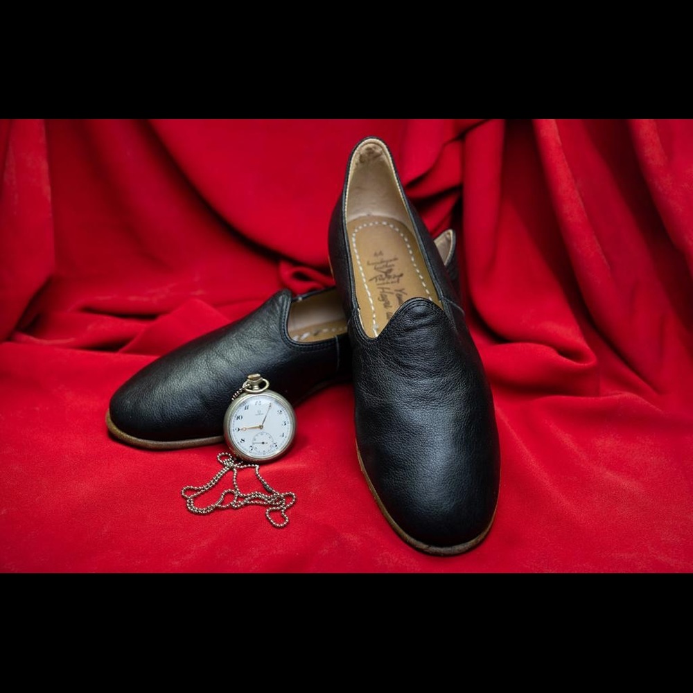 Leather Handmade Men Yemeni Shoes, Natural,